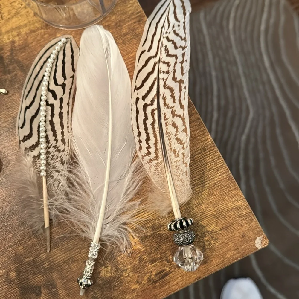 Beautiful hat feathers, decorative feathers, gifts, feathers, rhinestones - Picture 2 of 16